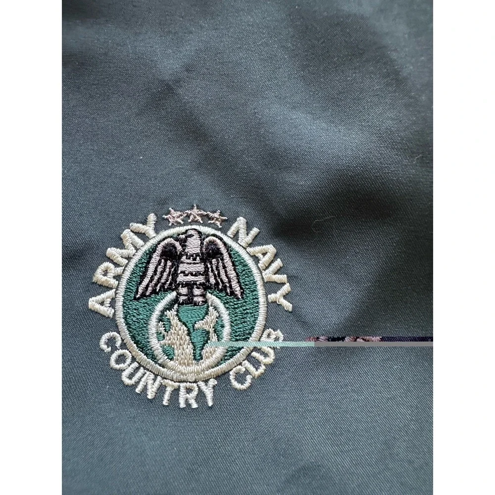 ZERO RESTRICTION 1/4 Snap Golf Vest Mens Size‎ Med Army Navy Country Club Active